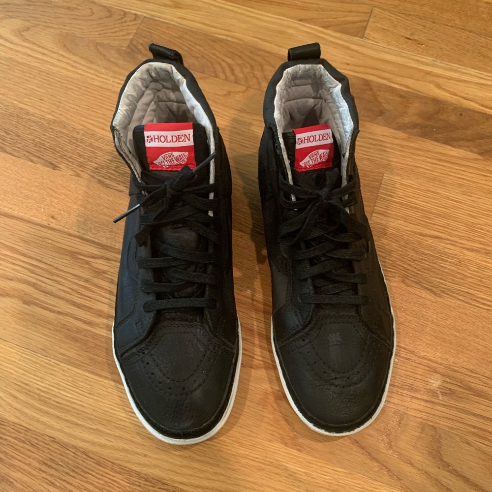 Vans Holden Rare Skate Black Leather Sneaker